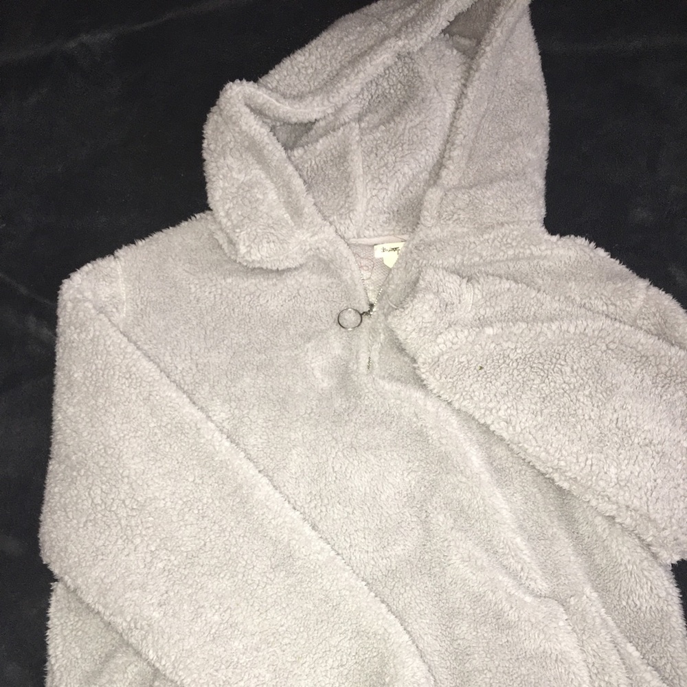 Oversized fuzzy hoodie